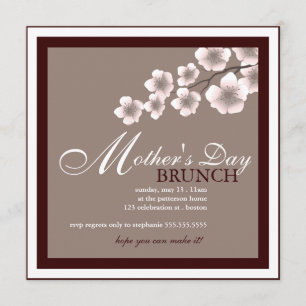 Invitation au brunch de la fête des mères de Cherr