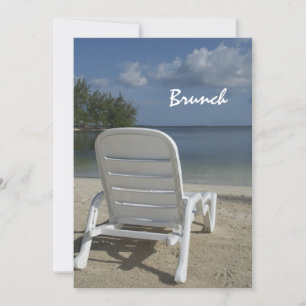 Invitation au brunch de l'après-mariage sur fond d