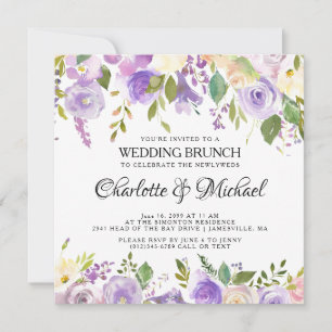 Invitation au brunch de mariage après la cérémonie