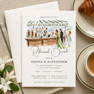 Invitation au brunch de répétition au Café Aquarel
