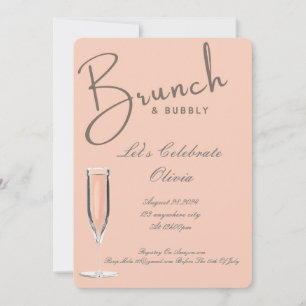 INVITATION AU BRUNCH ET AU BRIDAL SHOWER PETILLANT