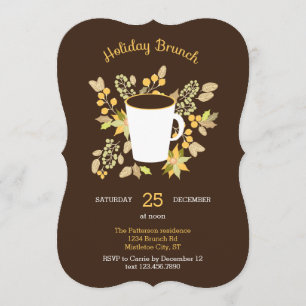 Invitation au brunch Floral Holiday