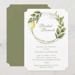 Invitation au brunch nuptial de la nuptiale Lemon