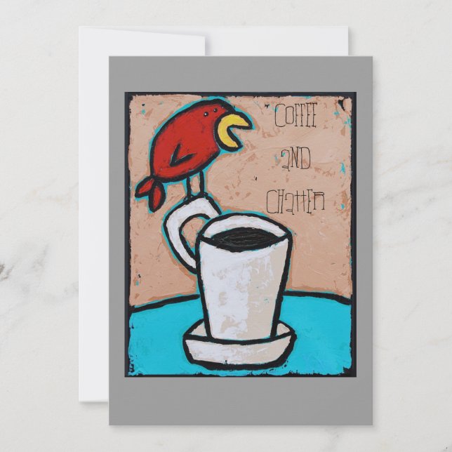 Invitation au café et au chat (Devant)