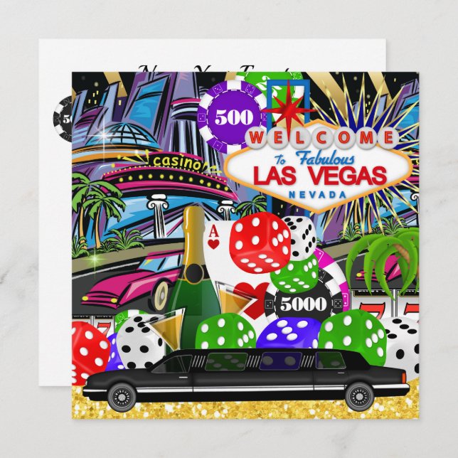 Invitation au Casino (Devant / Derrière)