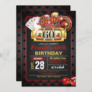 Invitation au casino 60e anniversaire