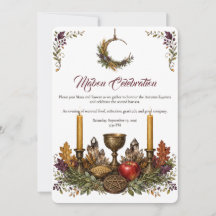 Invitation au Célébration de Mabon Équinoxe d'Auto
