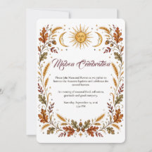 Invitation au Célébration de Mabon Équinoxe d'Auto