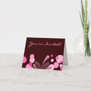 Invitation au chocolat et rose