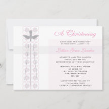 Invitation au Christening Girl
