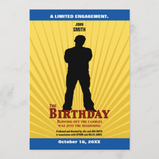 Invitation au cinéma d'anniversaire (Garçon)