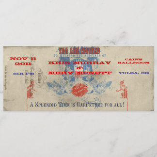 Invitation au cirque vintage