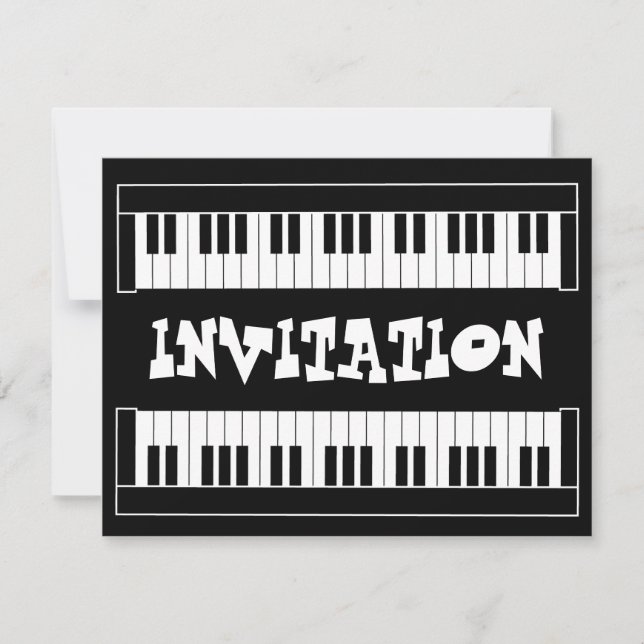 Invitation au clavier (Devant)