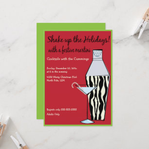 Invitation au cocktail "Shake Up The Holidays"