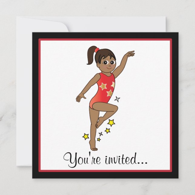 Invitation au concours de gymnastique (Devant)