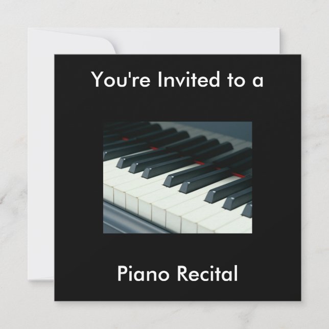 Invitation au considérant de piano (Devant)