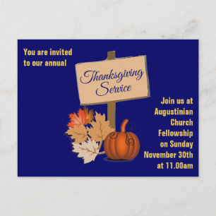 Invitation au culte de THANKSGIVING