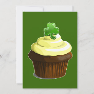 Invitation au cupcake de St. Patrick