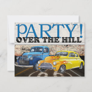 Invitation Au-dessus de la colline - Voitures vintage- SRF