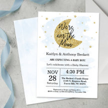 Au-Dessus De La Lune | Baby shower Garçons