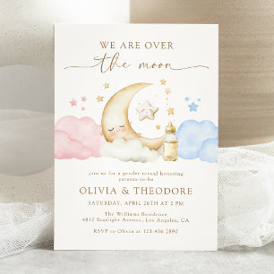 Invitation Au-dessus de la lune Fête de la Révélation de genr