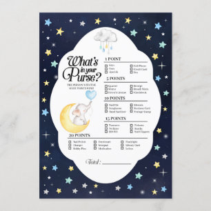 Invitation Au-dessus de l'éléphant de lune ce qui est dans vo