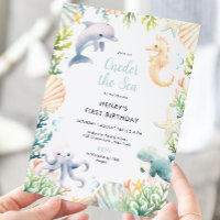 Au-Dessus de l'océan Mer 1er anniversaire garçon