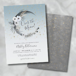 Invitation Au-Dessus Du Baby shower Lune