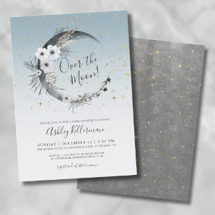Invitation Au-Dessus Du Baby shower Lune