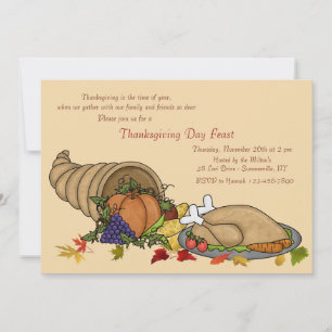 Invitation au dîner de fête