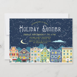 Invitation au dîner de fête de Noël à la maison en