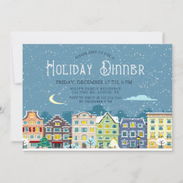 Invitation au dîner de fête de Noël à la maison en