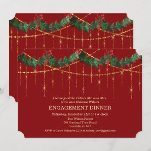 Invitation au dîner de fiançailles des fêtes de No