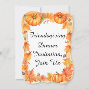 Invitation au dîner de Friendsgiving, rejoignez-no