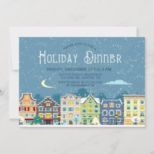 Invitation au dîner de Noël à la maison pour une j