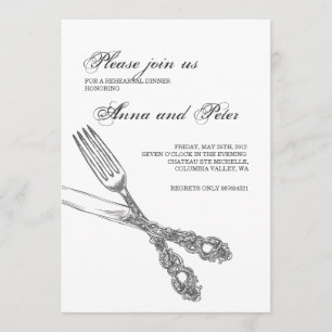 Invitation au dîner de répétition