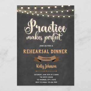 Invitation au dîner de répétition