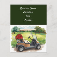 Invitation au dîner de répétition de golf pour le 