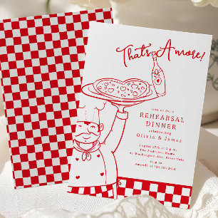 Invitation au dîner de répétition de pizza That's 