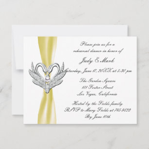 Invitation au dîner de répétition des cygnes argen