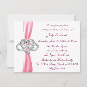 Invitation au dîner de répétition du cœur infini r