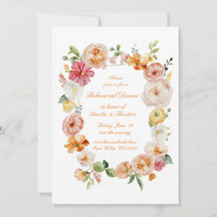 Invitation au dîner de répétition du jardin d'été