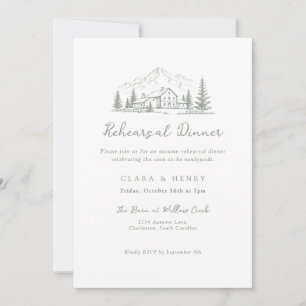 Invitation au dîner de répétition du Lodge Winter