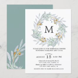 Invitation au dîner de répétition Gentle Botanics