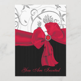 Invitation au dîner de répétition Mariage Ruby Red