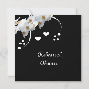 Invitation au dîner de répétition Orchidées & Swir