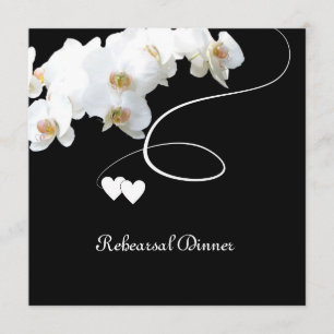 Invitation au dîner de répétition Orchidées & Swir