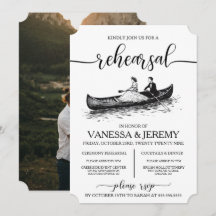 Invitation au dîner de répétition pour couple en c