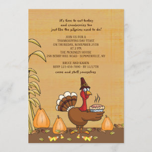 Invitation au dîner de Thanksgiving
