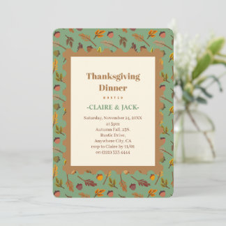Invitation au dîner de Thanksgiving